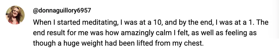 Meditation student review