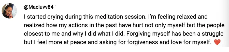 Meditation student review