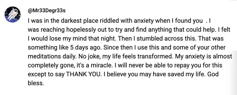 Meditation student review