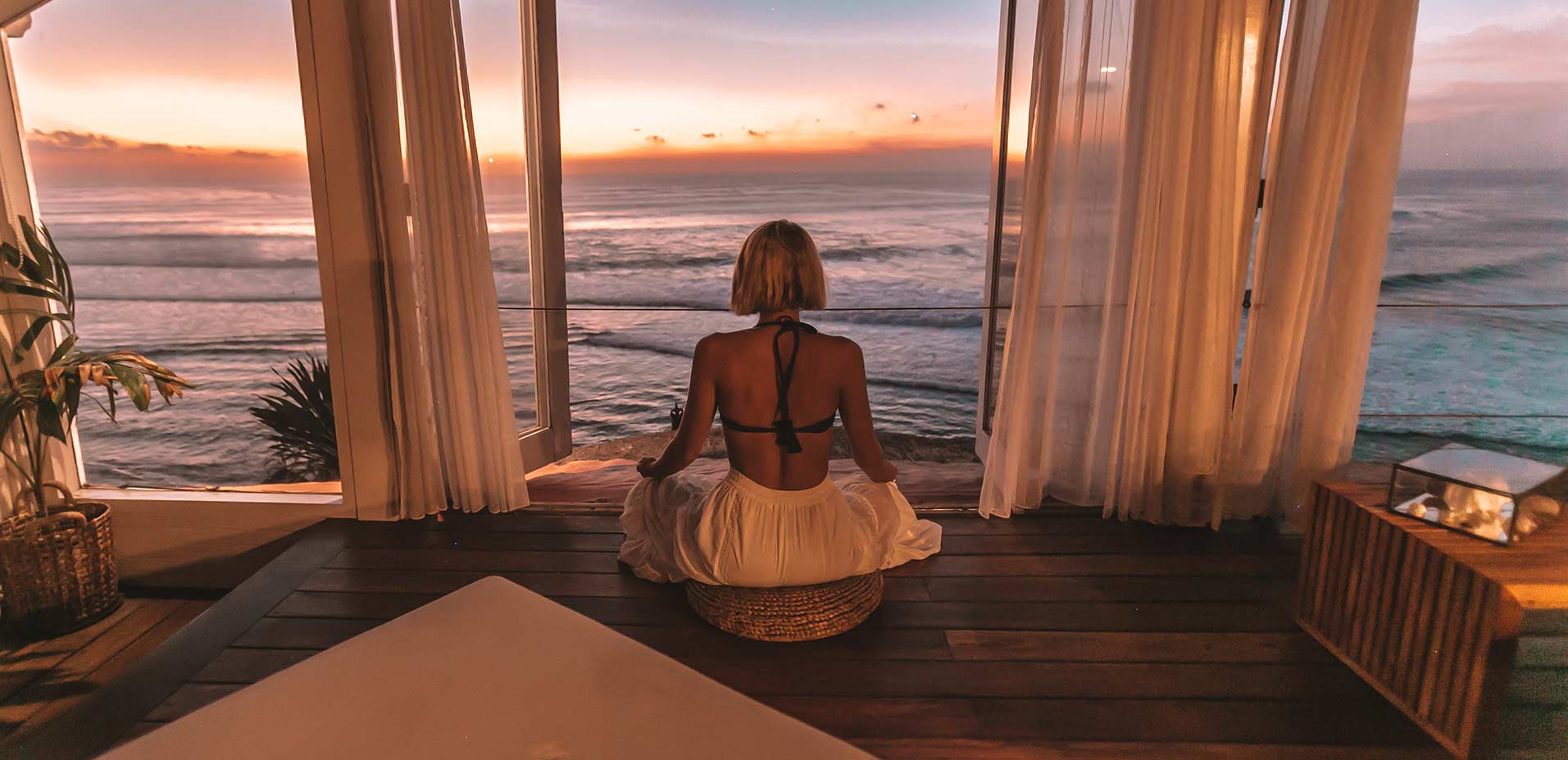 Meditation by the ocean