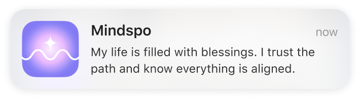 Mindspo affirmation notification