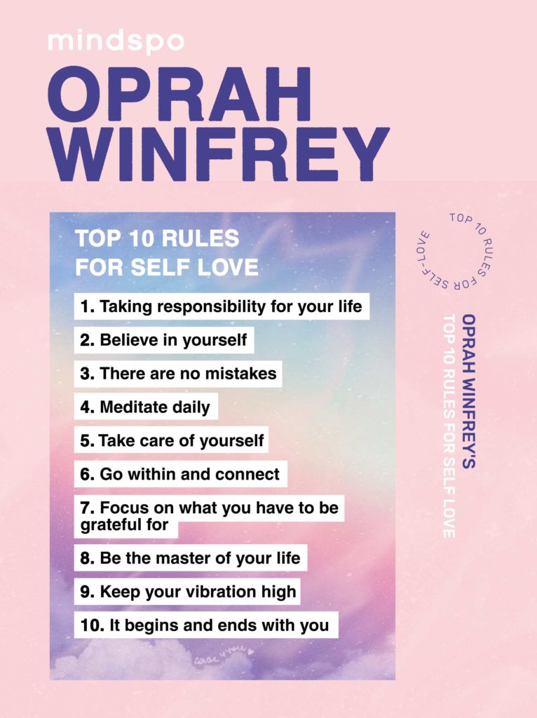 Oprah's Top 10 Rules for Self-Love | mindspo.com